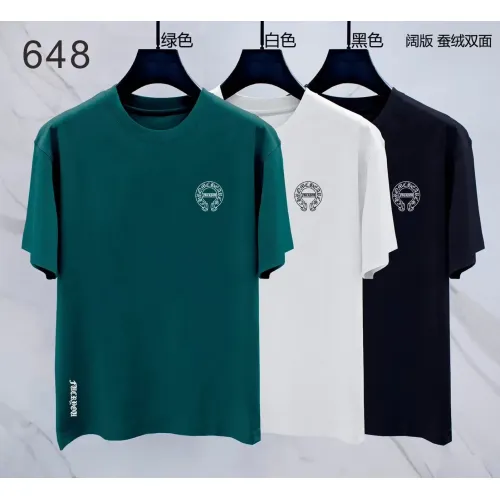 Replica Chrome Hearts T-Shirts Short Sleeved For Men #1411276 $38.00 USD for Wholesale