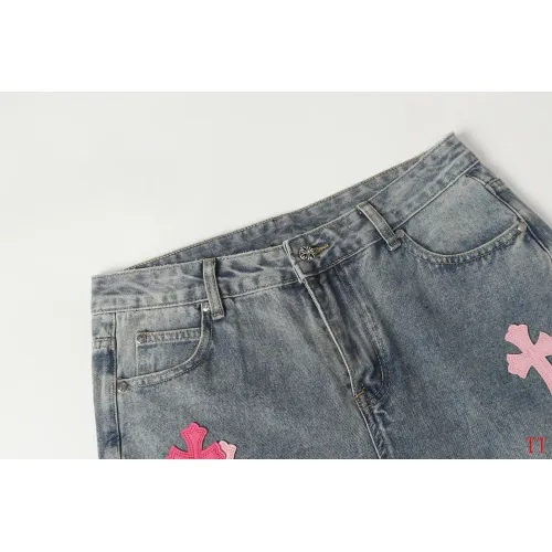 Replica Chrome Hearts Jeans For Men #1412467 $60.00 USD for Wholesale