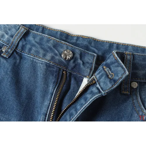 Replica Chrome Hearts Jeans For Men #1412475 $60.00 USD for Wholesale