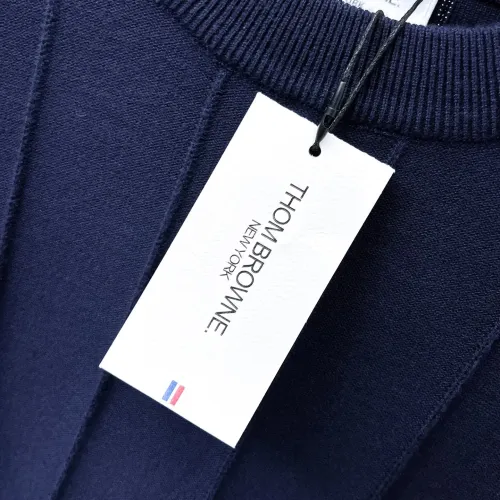 Replica Thom Browne TB Sweaters Long Sleeved For Men #1412852 $85.00 USD for Wholesale