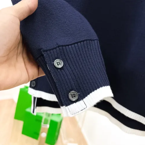 Replica Thom Browne TB Sweaters Long Sleeved For Men #1412856 $85.00 USD for Wholesale