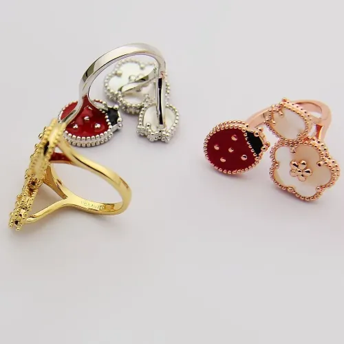 Replica Van Cleef & Arpels Rings In Rose Gold For Women #1413485 $27.00 USD for Wholesale
