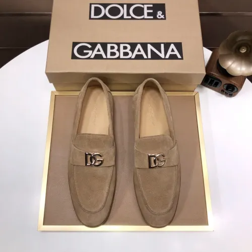 Replica Dolce & Gabbana D&G Leather Shoes For Men #1415791 $98.00 USD for Wholesale