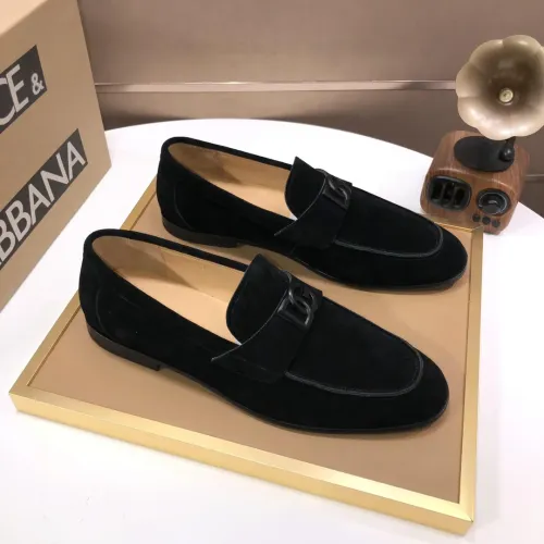 Replica Dolce & Gabbana D&G Leather Shoes For Men #1415795 $98.00 USD for Wholesale