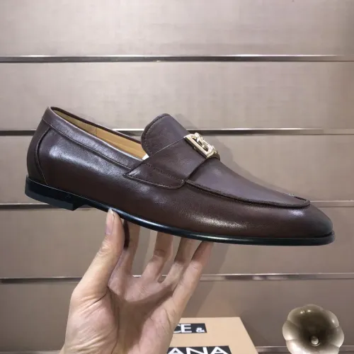 Replica Dolce & Gabbana D&G Leather Shoes For Men #1415796 $98.00 USD for Wholesale