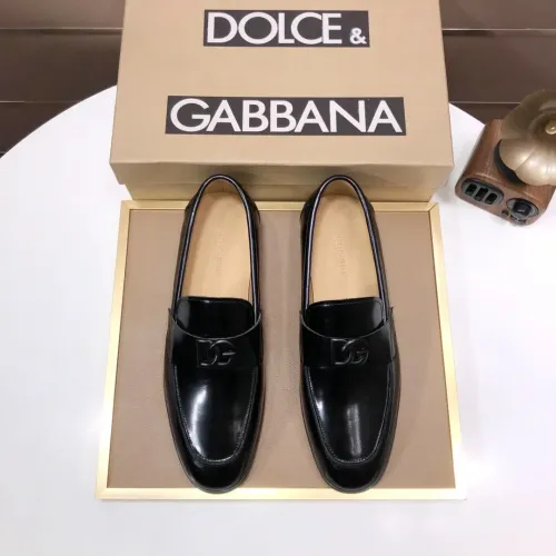 Replica Dolce & Gabbana D&G Leather Shoes For Men #1415798 $98.00 USD for Wholesale