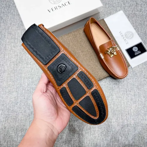 Replica Versace Leather Shoes For Men #1416054 $85.00 USD for Wholesale