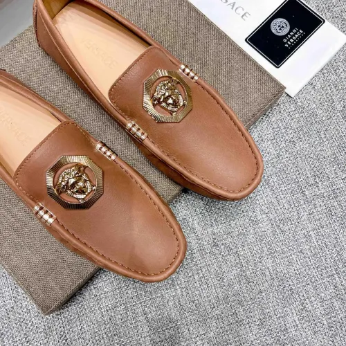 Replica Versace Leather Shoes For Men #1416057 $85.00 USD for Wholesale