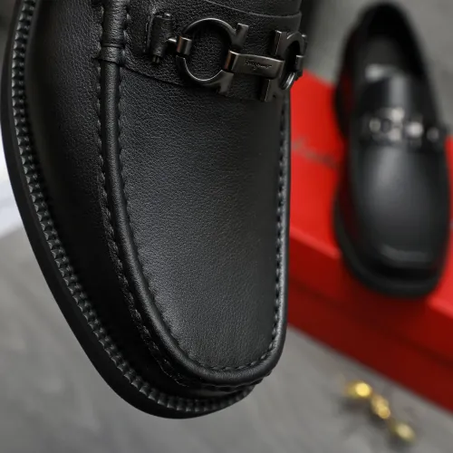 Replica Salvatore Ferragamo Leather Shoes For Men #1416448 $98.00 USD for Wholesale