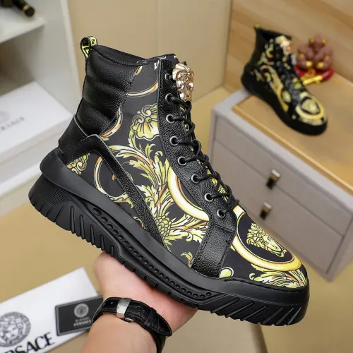 Replica Versace High Tops Shoes For Men #1416498 $85.00 USD for Wholesale