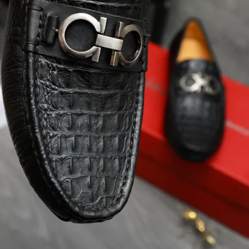 Replica Salvatore Ferragamo Leather Shoes For Men #1416524 $76.00 USD for Wholesale