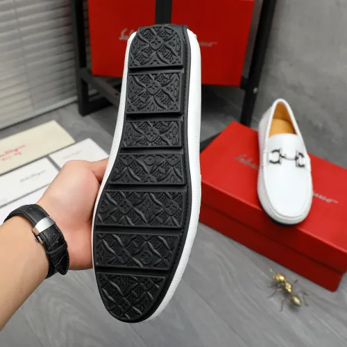 Replica Salvatore Ferragamo Leather Shoes For Men #1416527 $76.00 USD for Wholesale