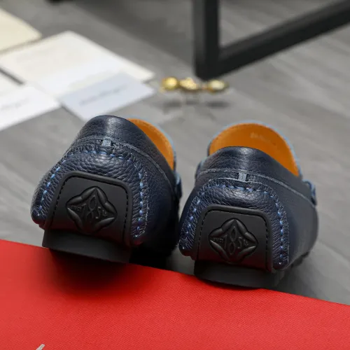Replica Salvatore Ferragamo Leather Shoes For Men #1416528 $76.00 USD for Wholesale