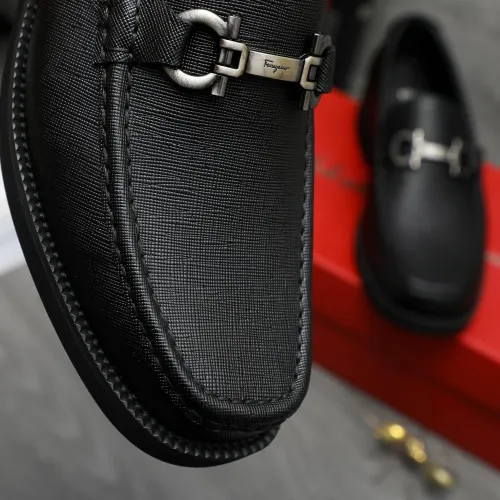 Replica Salvatore Ferragamo Leather Shoes For Men #1416533 $96.00 USD for Wholesale
