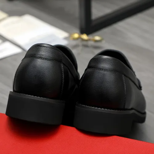 Replica Salvatore Ferragamo Leather Shoes For Men #1416538 $96.00 USD for Wholesale