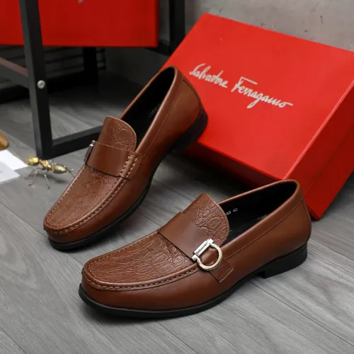 Salvatore Ferragamo Leather Shoes For Men #1416546