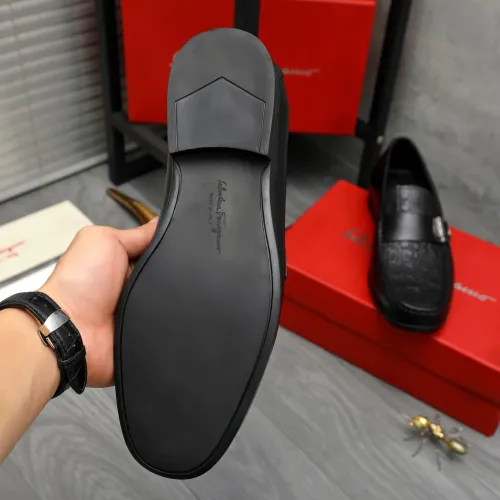 Replica Salvatore Ferragamo Leather Shoes For Men #1416547 $88.00 USD for Wholesale