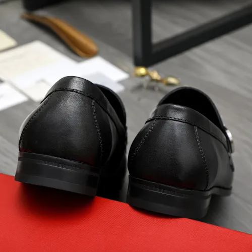 Replica Salvatore Ferragamo Leather Shoes For Men #1416547 $88.00 USD for Wholesale
