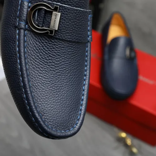 Replica Salvatore Ferragamo Leather Shoes For Men #1416549 $76.00 USD for Wholesale