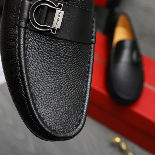 Replica Salvatore Ferragamo Leather Shoes For Men #1416550 $76.00 USD for Wholesale