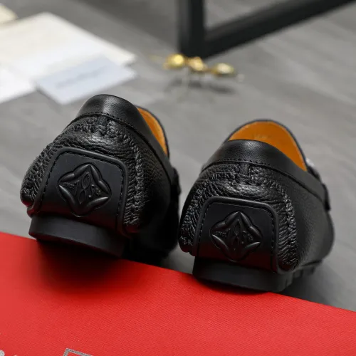 Replica Salvatore Ferragamo Leather Shoes For Men #1416550 $76.00 USD for Wholesale