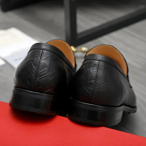Replica Salvatore Ferragamo Leather Shoes For Men #1416558 $88.00 USD for Wholesale