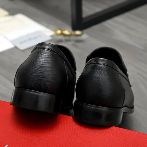 Replica Salvatore Ferragamo Leather Shoes For Men #1416562 $88.00 USD for Wholesale