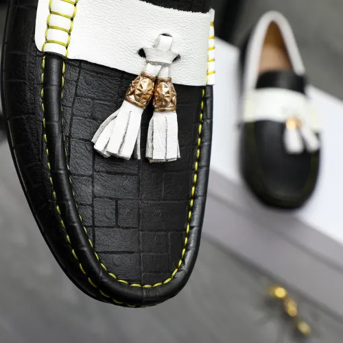 Replica Versace Leather Shoes For Men #1416941 $76.00 USD for Wholesale