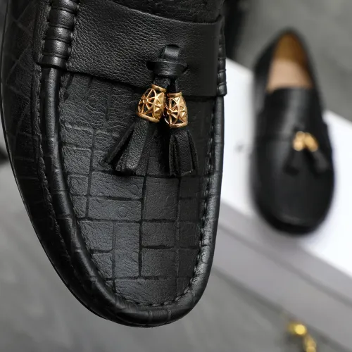 Replica Versace Leather Shoes For Men #1416942 $76.00 USD for Wholesale