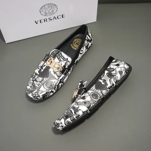 Replica Versace Leather Shoes For Men #1417131 $76.00 USD for Wholesale