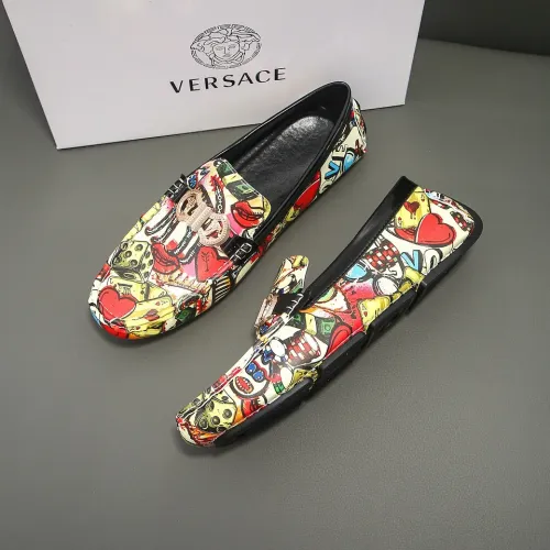 Replica Versace Leather Shoes For Men #1417132 $76.00 USD for Wholesale