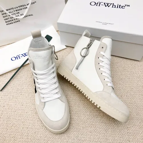 Replica Off-White High Tops Shoes For Men #1417455 $96.00 USD for Wholesale