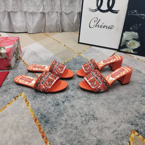 Replica Dolce & Gabbana D&G Slippers For Women #1417753 $125.00 USD for Wholesale