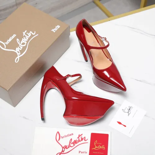 Replica Christian Louboutin High-heeled shoes For Women #1417938 $128.00 USD for Wholesale