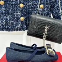 $102.00 USD Salvatore Ferragamo Flat Shoes For Women #1408913