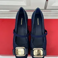 $102.00 USD Salvatore Ferragamo Flat Shoes For Women #1408913