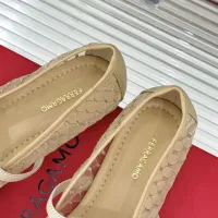 $108.00 USD Salvatore Ferragamo Flat Shoes For Women #1408921