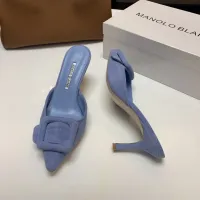 $96.00 USD Manolo Blahnik Slippers For Women #1409576