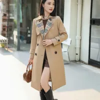 $160.00 USD Burberry Trench Coat Long Sleeved For Women #1410295