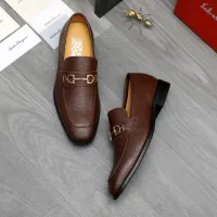 $88.00 USD Salvatore Ferragamo Leather Shoes For Men #1416556