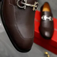 $88.00 USD Salvatore Ferragamo Leather Shoes For Men #1416560