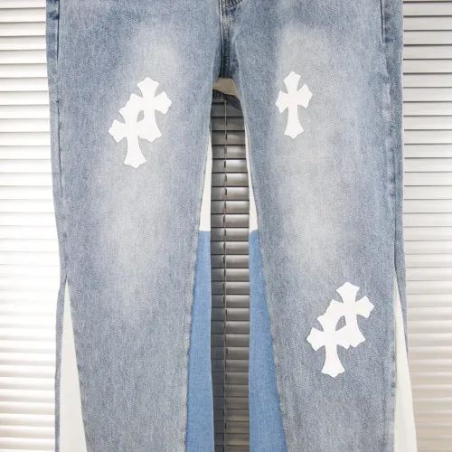 Replica Chrome Hearts Jeans For Men #1418558 $48.00 USD for Wholesale
