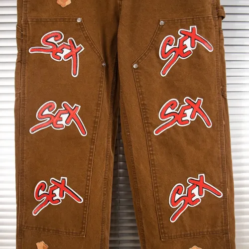Replica Chrome Hearts Jeans For Men #1418560 $60.00 USD for Wholesale