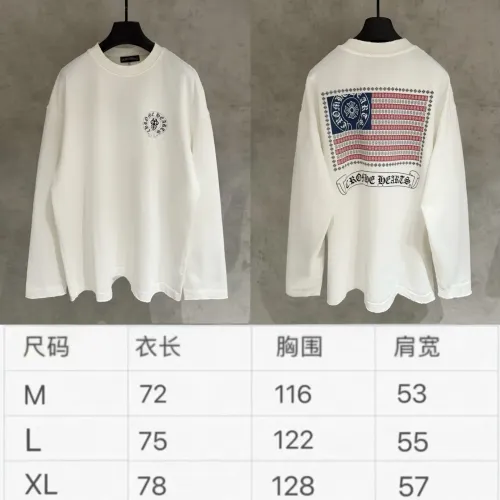 Replica Chrome Hearts T-Shirts Long Sleeved For Men #1418915 $68.00 USD for Wholesale