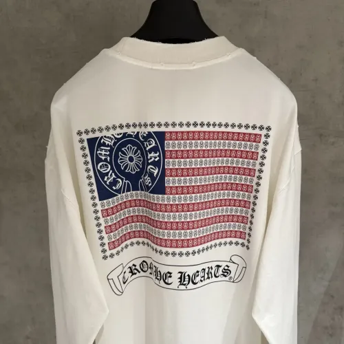 Replica Chrome Hearts T-Shirts Long Sleeved For Men #1418918 $68.00 USD for Wholesale