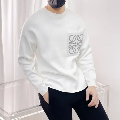 Replica LOEWE Sweaters Long Sleeved For Men #1419141 $64.00 USD for Wholesale