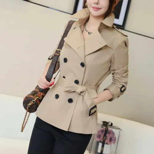 Replica Burberry Trench Coat Long Sleeved For Women #1419500 $160.00 USD for Wholesale