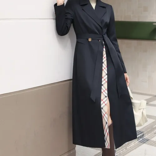 Burberry Trench Coat Long Sleeved For Women #1419556