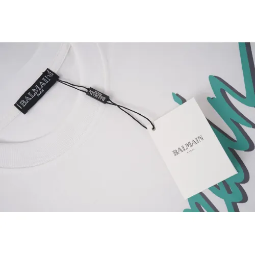 Replica Balmain T-Shirts Short Sleeved For Unisex #1419604 $29.00 USD for Wholesale