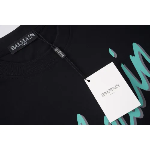 Replica Balmain T-Shirts Short Sleeved For Unisex #1419605 $29.00 USD for Wholesale
